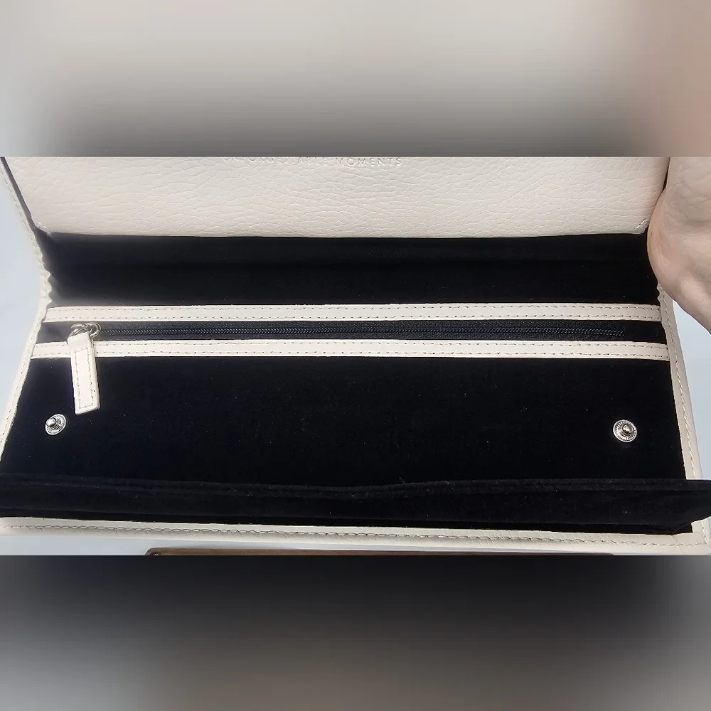 Pandora Unforgettable Moments Leather Travel Jewelry Case Clutch Wallet New READ